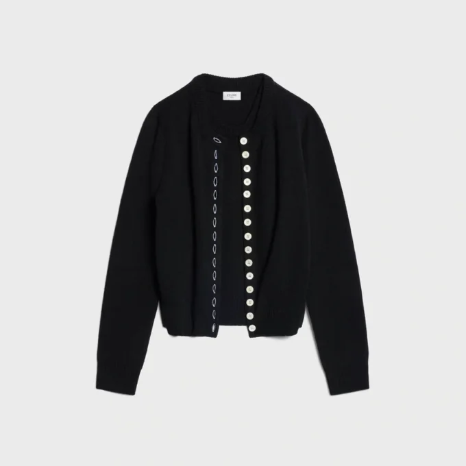 Twinset-Strickjacke aus Heritage-Kaschmir Twinset-Strickjacke aus Heritage-Kaschmir