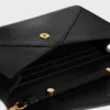 Umschlagbrieftasche mit Kette aus Eidechsenleder