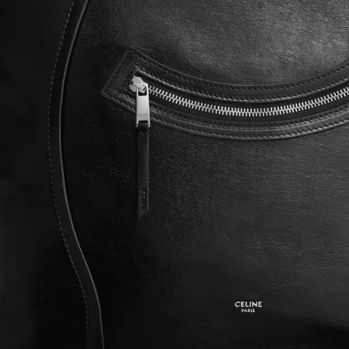 Vertical Cabas Luggage aus glänzendem Kalbsleder