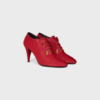 Weiche Oxford-Schnürballerinas mit Absatz aus Kalbsleder – pflanzlich gegerbt Weiche Oxford-Schnürballerinas mit Absatz aus Kalbsleder – pflanzlich gegerbt