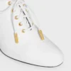 Weiche Oxford-Schnürballerinas mit Absatz aus Kalbsleder – pflanzlich gegerbt Weiche Oxford-Schnürballerinas mit Absatz aus Kalbsleder – pflanzlich gegerbt