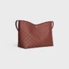 Weiche Shopper-Tasche aus Triomphe Canvas und Kalbsleder Weiche Shopper-Tasche aus Triomphe Canvas und Kalbsleder