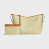 Weiche Shopper-Tasche aus Triomphe Canvas und Kalbsleder Weiche Shopper-Tasche aus Triomphe Canvas und Kalbsleder