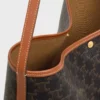 Weiche Shopper-Tasche aus Triomphe Canvas und Kalbsleder Weiche Shopper-Tasche aus Triomphe Canvas und Kalbsleder