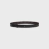 Wendbarer Riemen 25 mm aus Taurillon-Leder und Triomphe Canvas