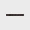 Wendbarer Riemen 25 mm aus Taurillon-Leder und Triomphe Canvas