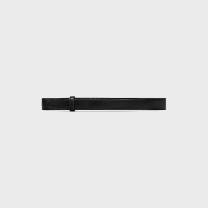 Wendbarer Riemen 25 mm aus Taurillon-Leder und Triomphe Canvas