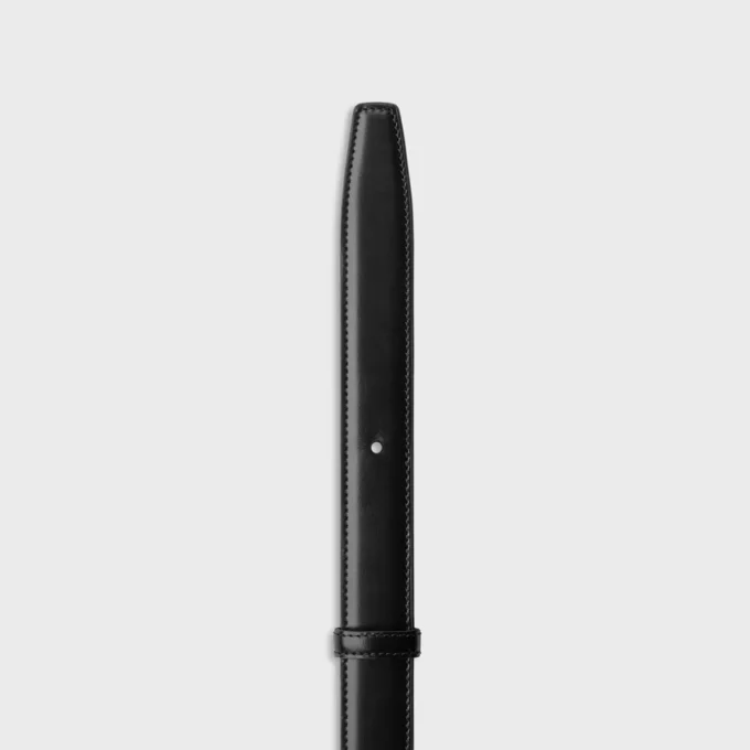 Wendbarer Riemen 25 mm aus Taurillon-Leder und Triomphe Canvas
