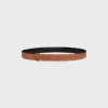 Wendbarer Riemen 25 mm aus Taurillon und naturbelassenem Kalbsleder Wendbarer Riemen 25 mm aus Taurillon und naturbelassenem Kalbsleder