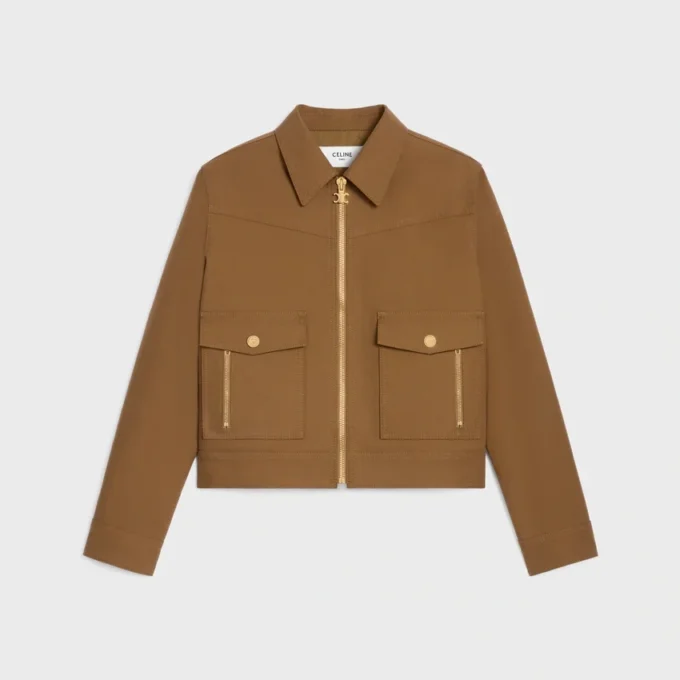 Western-Blouson-Jacke aus Baumwolltwill