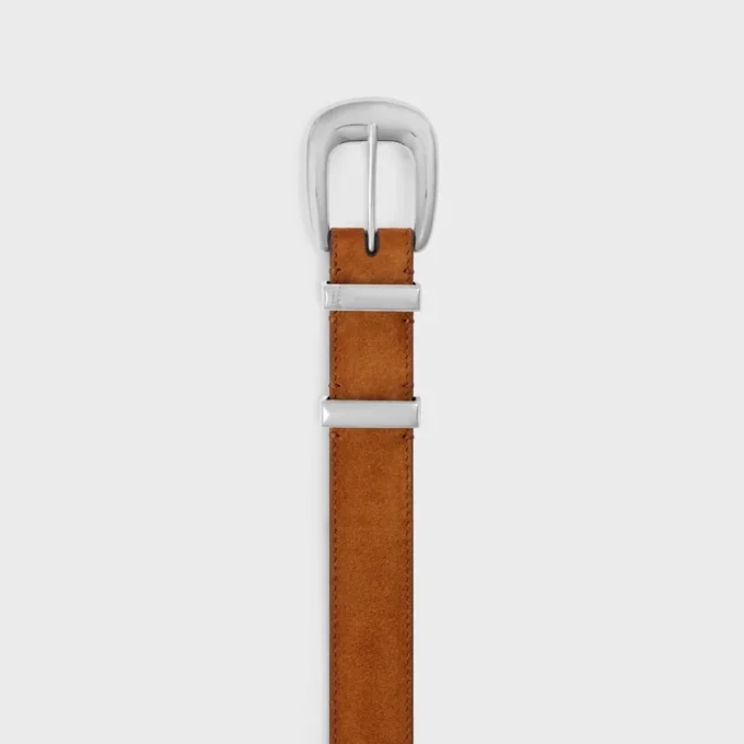 Western-Gürtel 25 mm aus Kalbsveloursleder